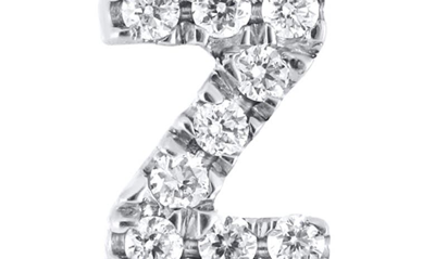 Shop Bony Levy Icon Diamond Initial Pendant Necklace In 18k White Gold - Z