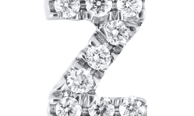 Bony Levy Icon Diamond Initial Pendant Necklace In 18k White Gold - Z