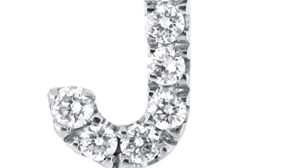 Bony Levy Icon Diamond Initial Pendant Necklace In 18k White Gold - J