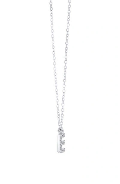Bony Levy Icon Diamond Initial Pendant Necklace In 18k White Gold - E