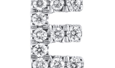 Bony Levy Icon Diamond Initial Pendant Necklace In 18k White Gold - E
