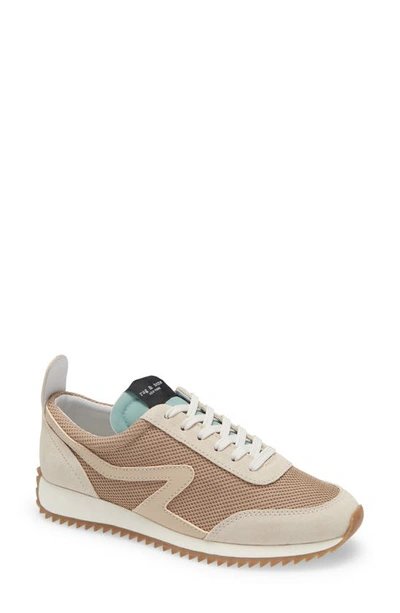 Shop Rag & Bone Retro Runner Sneaker In Lightsand