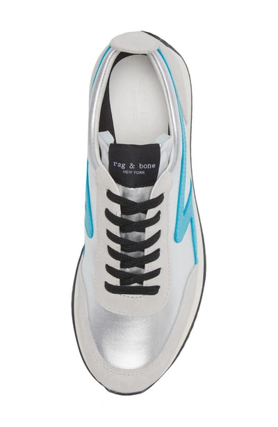 Shop Rag & Bone Retro Runner Sneaker In Silver