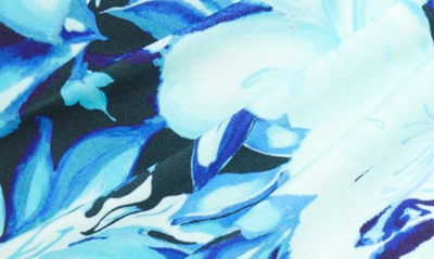 Shop Tadashi Shoji Floral Body-con Dress In Blue/ Floral