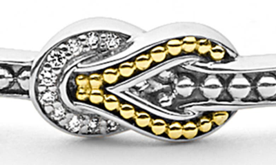Lagos Newport Station Bangle In Diamond