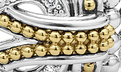 Lagos Newport Flat Beaded Bracelet In Diamond