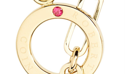 Shop Roberto Coin Oro Diamond & Ruby Lariat Necklace In Yellow Gold