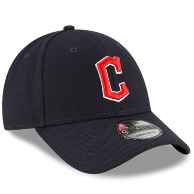 Shop New Era Navy Cleveland Guardians Road Team The League 9forty Adjustable Hat