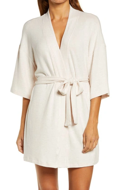 Shop Ugg (r) Monrose Short Robe In Oatmeal Heather