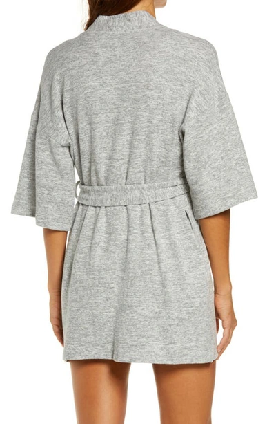 Ugg Monrose Short Robe In Grey Heather