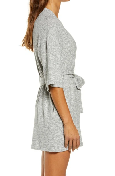 Ugg Monrose Short Robe In Grey Heather