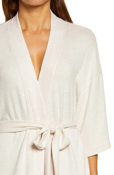 Ugg Monrose Short Robe In Oatmeal Heather