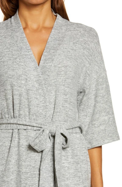 Ugg Monrose Short Robe In Grey Heather