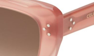 Shop Celine 54mm Cat Eye Sunglasses In Pink / Other / Gradient Roviex