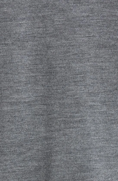 Thom Browne L Crewneck Sweater With 4 Bar Inlay In Med Grey
