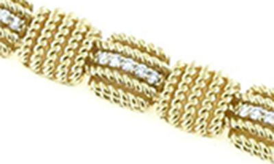 Shop Roberto Coin Opera Diamond Bracelet In Yellow Gold/ Diamond