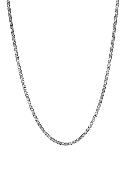 Degs & Sal 24" Box Link Chain Necklace In Sterling Silver (2.3mm) In Silver