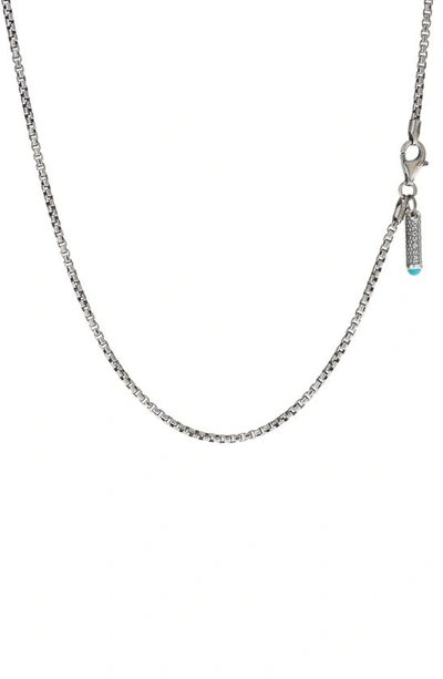 Degs & Sal 24" Box Link Chain Necklace In Sterling Silver (2.3mm) In Silver
