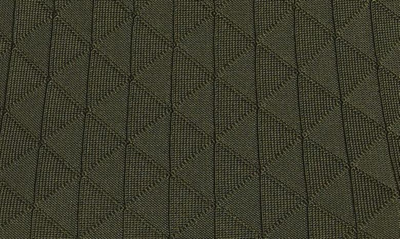 Shop Bottega Veneta Triangle Rib Silk Blend Turtleneck Sweater In Khaki