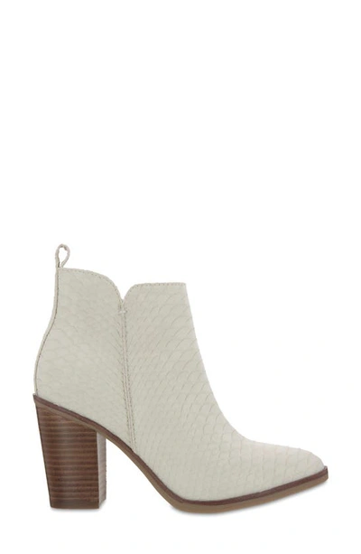 Shop Mia Erik Bootie In Ivory Python