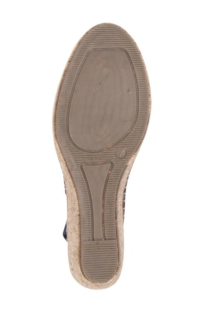Patricia Green Valencia Slingback Wedge Espadrille In Navy