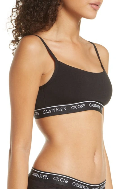 Shop Calvin Klein Ck One Bralette In 001 Black