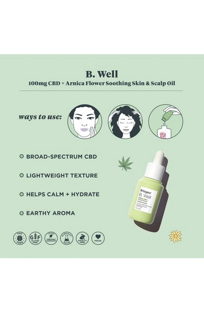 Shop Briogeo B. Well 100mg Cbd + Arnica Flower Soothing Skin & Scalp Oil