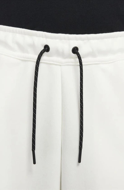 Shop Nike Sportswear Tech Fleece Shorts In Sail/black