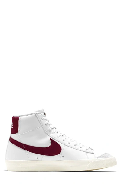 Shop Nike Blazer Mid '77 Vintage Sneaker In White/ Team Red