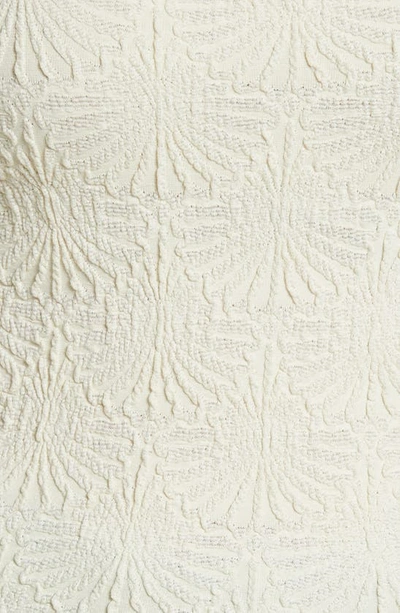 Free People Love Letter Ivory Floral Jacquard Cropped Cami Top In Ivory