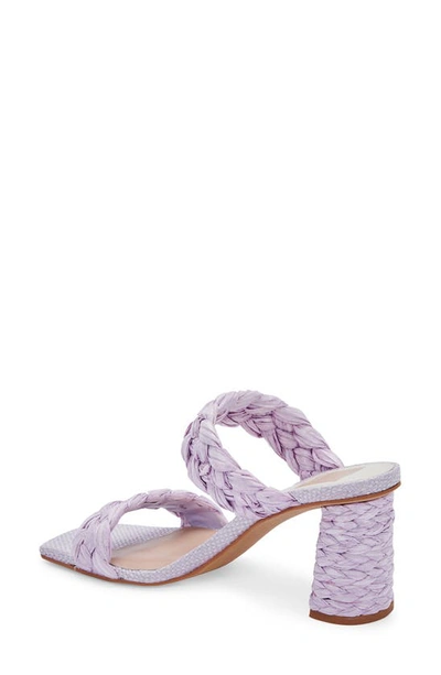 Shop Dolce Vita Paily Raffia Braided Sandal In Lilac