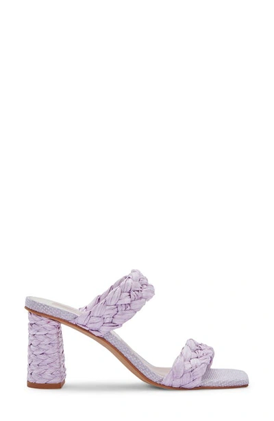 Shop Dolce Vita Paily Raffia Braided Sandal In Lilac