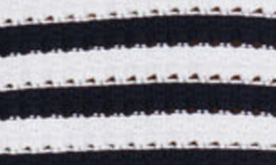 Shop Maje Marigna Stripe Sweater In Navy Ecru