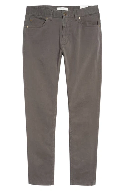 Billy Reid Stretch Cotton Five Pocket Pants In Charcoal