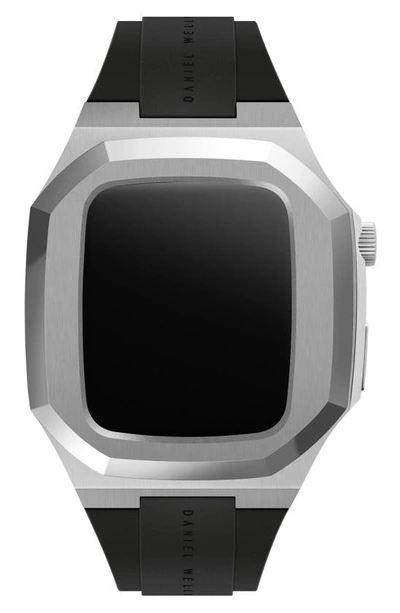 Shop Daniel Wellington Switch 20mm Apple Watch® Case And Watchband In Silver