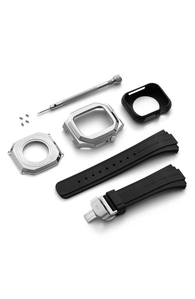 Shop Daniel Wellington Switch 20mm Apple Watch® Case And Watchband In Silver