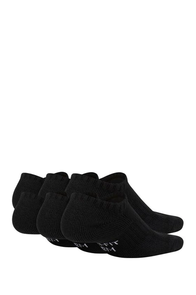 Shop Nike Everyday Cushioned No-show Socks In 010 Black/white