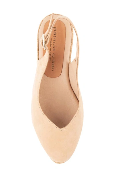 Shop Patricia Green Poppy Slingback Espadrille Wedge In Nude