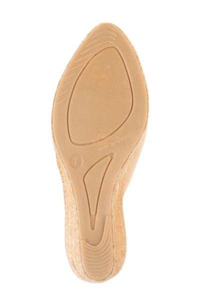 Patricia Green Poppy Slingback Espadrille Wedge In Nude