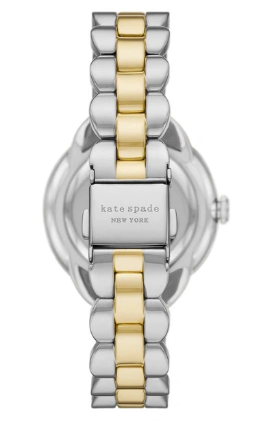Shop Kate Spade New York Morningside Scallop Bracelet Watch In Two-tone