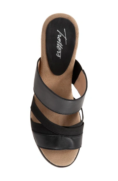 Shop Trotters Maxine Slide Sandal In Black