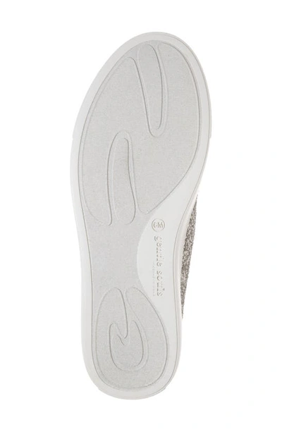 Shop Gentle Souls Rory Loafer Mule Sneaker In Silver Glitter Fabric