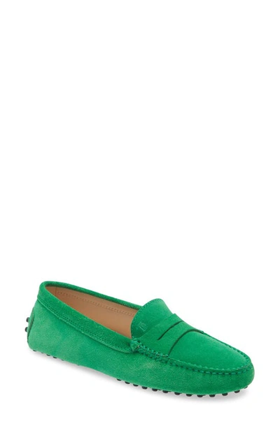 Shop Tod's Penny Driving Shoe In Jolly Green