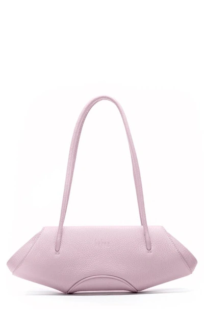 Shop Behno Mini Elizabeth Pebble Leather Baguette In Lilac