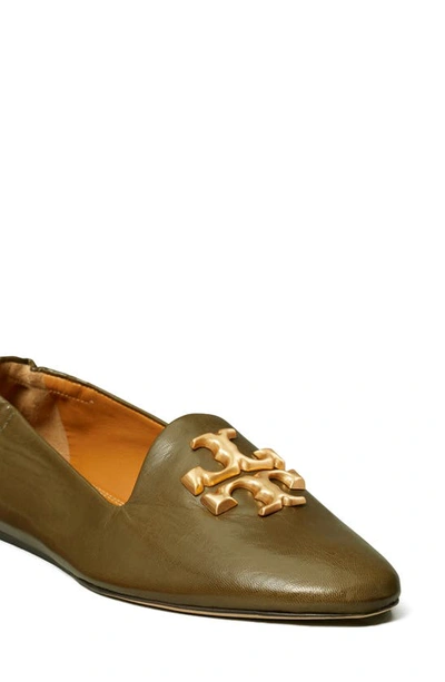 Shop Tory Burch Eleanor Leather Loafer In Olive