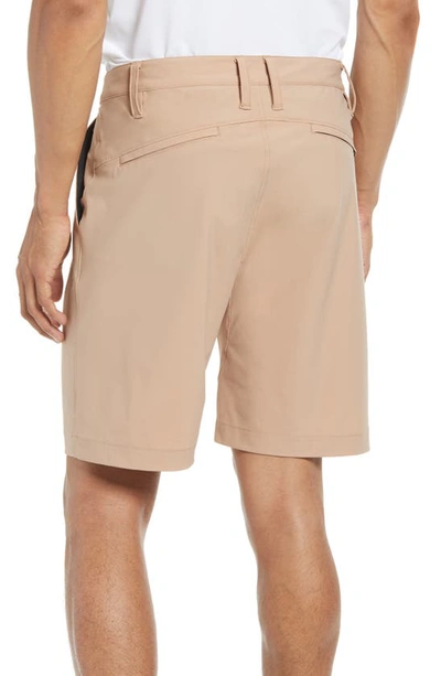 Shop Zella Torrey Performance Shorts In Tan Natural