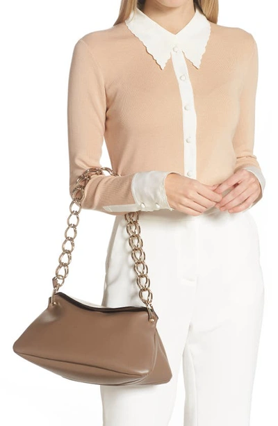 Shop Chloé Small Juana Leather Shoulder Bag In Army