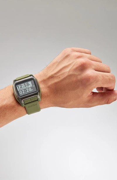 Nixon High Tide Digital Silicone Strap Watch, 44mm In Surplus