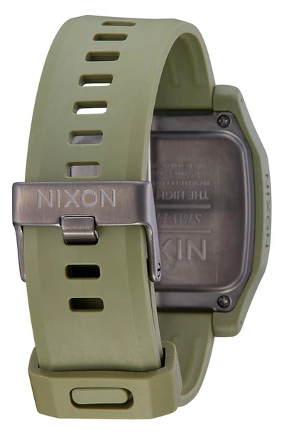 Nixon High Tide Digital Silicone Strap Watch, 44mm In Surplus