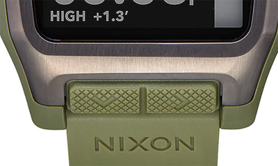 Nixon High Tide Digital Silicone Strap Watch, 44mm In Surplus